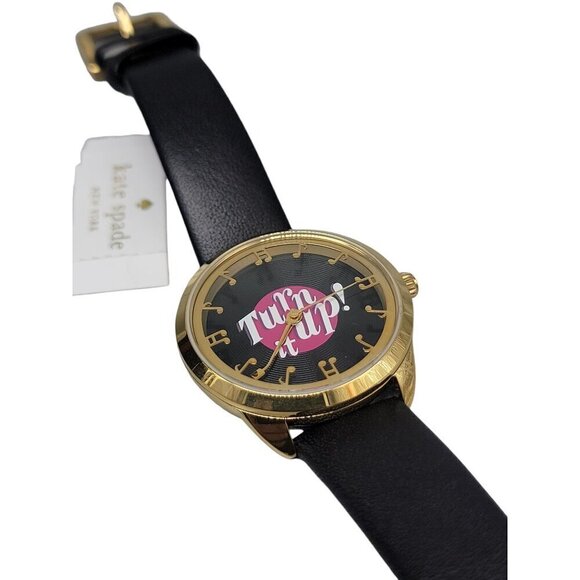 Kate Spade Ladies Quartz Watch Rare Paint the Town Pink 34mm 7" Band Turn it Up - Picture 3 of 16